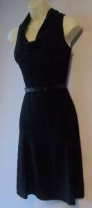 KRISTIN DAVIS Black Versatile Sleeveless Dress 4 NEW  
