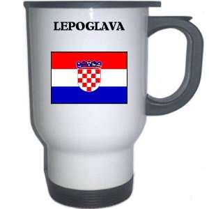  Croatia/Hrvatska   LEPOGLAVA White Stainless Steel Mug 