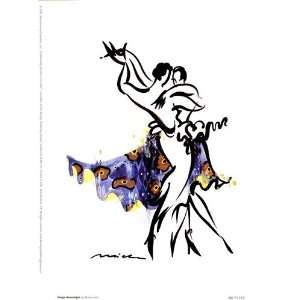   Tango Moonlight Finest LAMINATED Print Misha Lenn 6x8