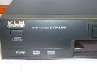 KLH Model DVD 8350 DVD CD Player Component With Remote  