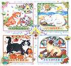 Cross Stitch Kit ~ Janlynn / Kooler Four Seasons Kitty 