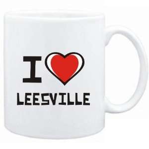  Mug White I love Leesville  Usa Cities Sports 
