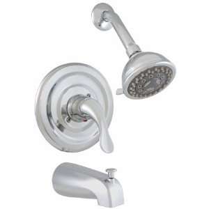  LDR 95055502CP Chrome Single Handle Tub and Shower Faucet 