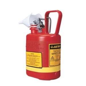 Justrite .5 Gallon Oval Polyethylene Type I Safety Can   Stainless 