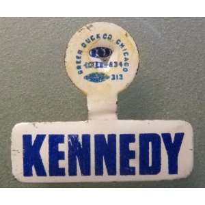 John F. Kennedy   Vintage   Authentic   1960 Presidential Campaign Tab 