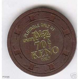  UNION PLAZA CASINO LV. 0.70 CENTS KENO ONLY CHIP 