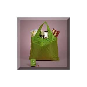   19 X 2 X 17 Apple Grn Gusseted Nylon Shopping Tote