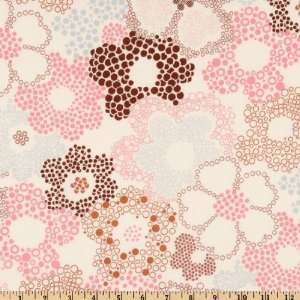  44 Wide Kitchy Kitchen Flowers Pink Fabric By The Yard 