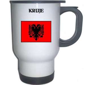  Albania   KRUJE White Stainless Steel Mug Everything 