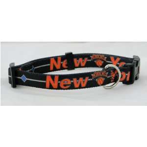   NY Knicks NBA Pet Collar Adjustable 5/8 Web (Small)