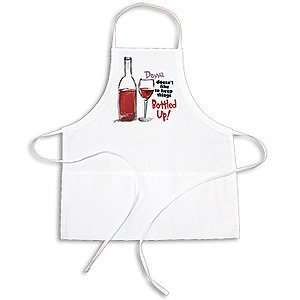  Personalized Wine Glass Bottled Up Apron