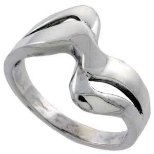  Sterling Silver Freeform Cut Out Ring (Available in Sizes 