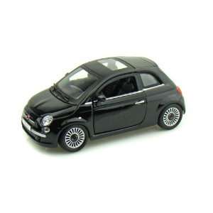  2008 Fiat 500 1/24 Black Toys & Games
