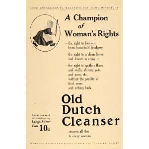   Cleanser Woman Cleaning Products   Original Print Ad