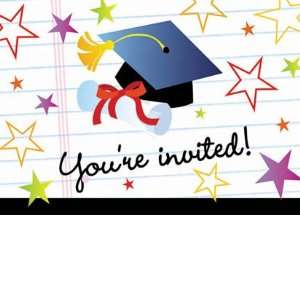  Graduation Wishes Fill In Invitations And Envelopes, 8ct 