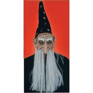  Holidays Seasonal Halloween Mask Wizard With Hat #56687 