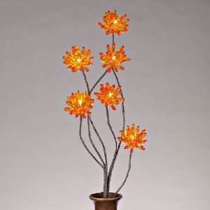  Amber Crystal Acrylic Chrysanthemum Light Stick 