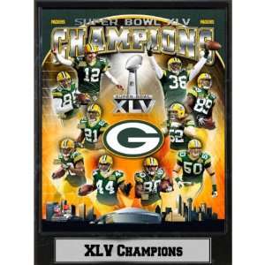  Super Bowl XLV Champs Green Bay Packers Plaque Case Pack 