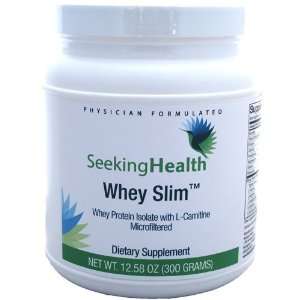 Whey Slim Protein Isolate With L carnitine 300 Grams   Seeking Health