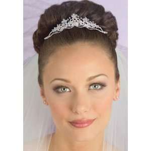  Silver Headpiece with Comb TR1307 Beauty