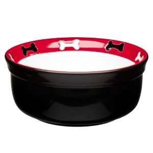    Signature Housewares Modern Pet Dog Bowl, Red, Small