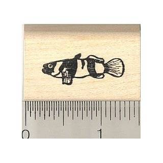 Bumblebee Goby Fish Rubber Stamp