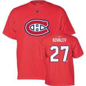  Alexei Kovalev Montreal Canadiens Red Name and Number T 
