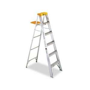   428 Six Foot Folding Aluminum Step Ladder, Yellow