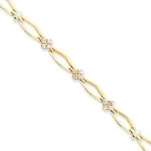  14k 1.6mm Diamond Tennis Bracelet Mounting Jewelry
