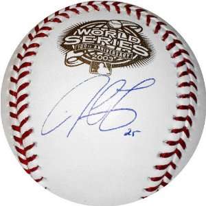Derrek Lee Autographed 2003 World Series Baseball  Sports 