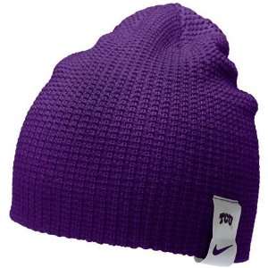   Christian Horned Frogs Purple Epic Knit Beanie