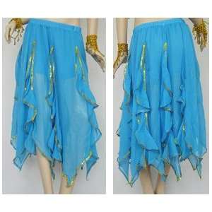  Belly Dance Skirt Turquoise Gypsy Belly Dancing Costumes 