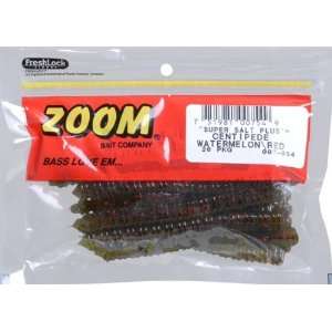 Zoom Centipede Fishing Lures 20 Pack 4 Watermelon Red 
