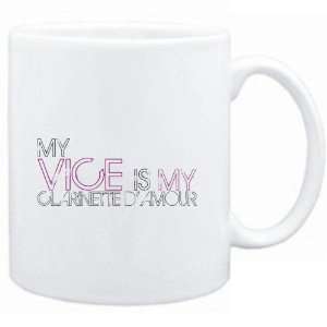 Mug White  my vice is my Clarinette DAmour  Instruments  