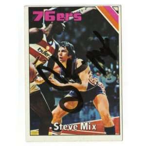 Steve Mix Autographed Vinage 1975 76 Topps Card