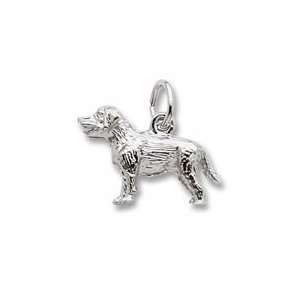  Labrador Dog Charm in Sterling Silver Jewelry