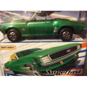  Matchbox Superfast 69 Camaro SS Convertible green #7 2007 