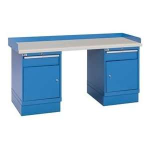  Drawer W/Shelf Cabinets, Plastic Laminate Top   Blue