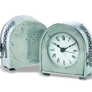  Match Pewter Table Clock