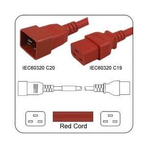  PowerFig PFC2012E180R AC Power Cord IEC 60320 C20 Plug to 