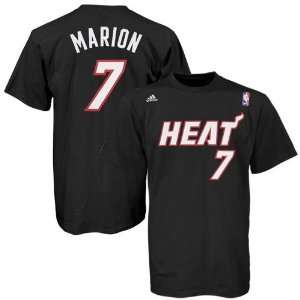  adidas Miami Heat #7 Shawn Marion Black Player T shirt 