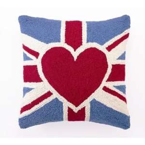  British Heart Hook Pillow