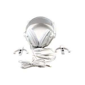  Von Zipper and Skullcandy White Lo Pro Headphones Set With 
