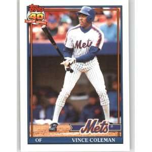  1991 Topps Traded #23T Vince Coleman   New York Mets 