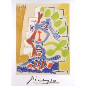  Pablo Picasso, Le Peintre, Plate Signed Estate Lithograph 