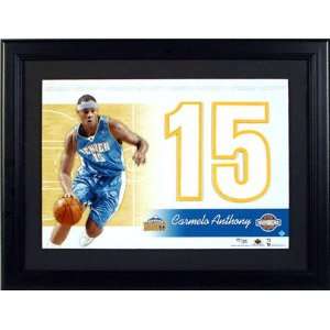 Carmelo Anthony Denver Nuggets Unsigned Jersey Numbers Piece  