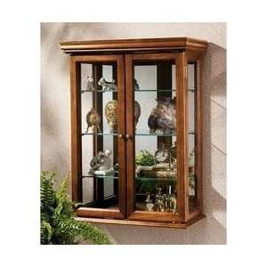   Tuscan Style Hardwoord Wall Curio (xoticbrands)