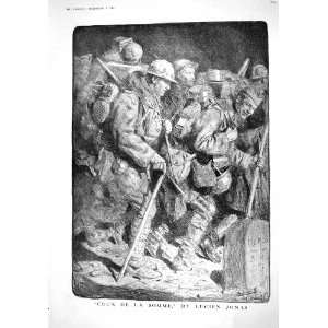  1916 War Soldiers Ceux De La Somme Officer Arranging Billets France 