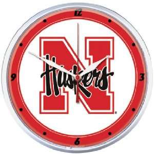 Nebraska Corn Huskers NCAA Round Wall Clock  Sports 