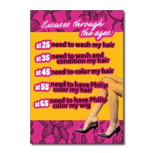Funny Birthday Card Excuses Through The Ages Humor Greeting Ron Kanfi